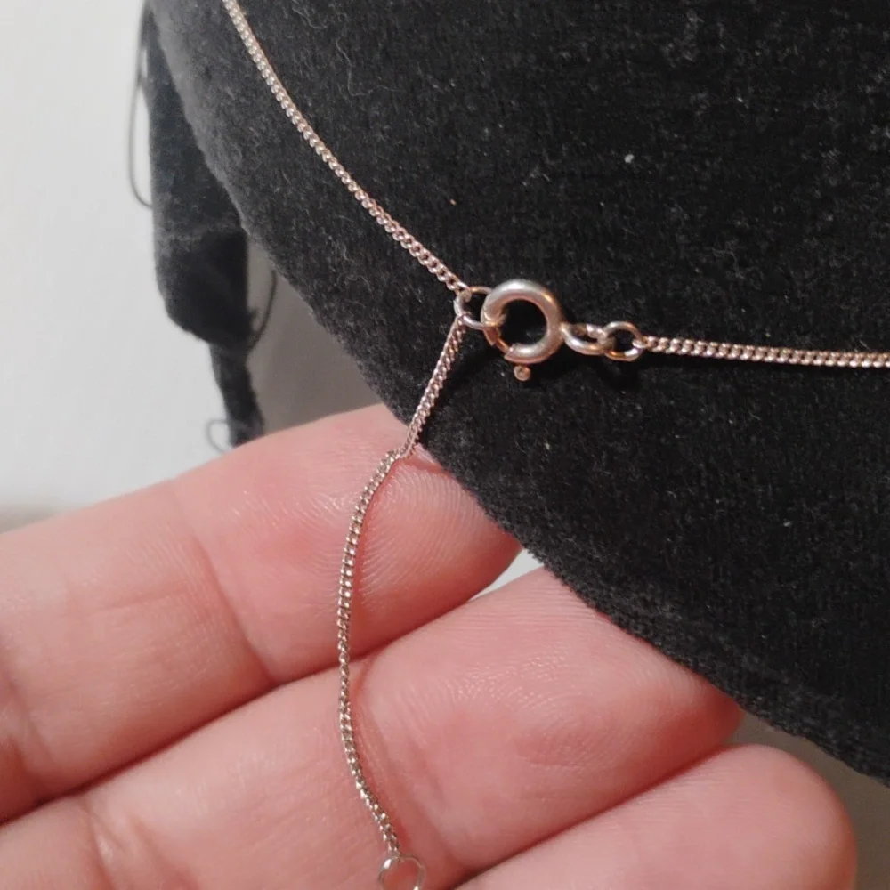 925 Sterling Silver Four Leaf Clover Pendant Necklace Approx 20" Total Length - Picture 4 of 7